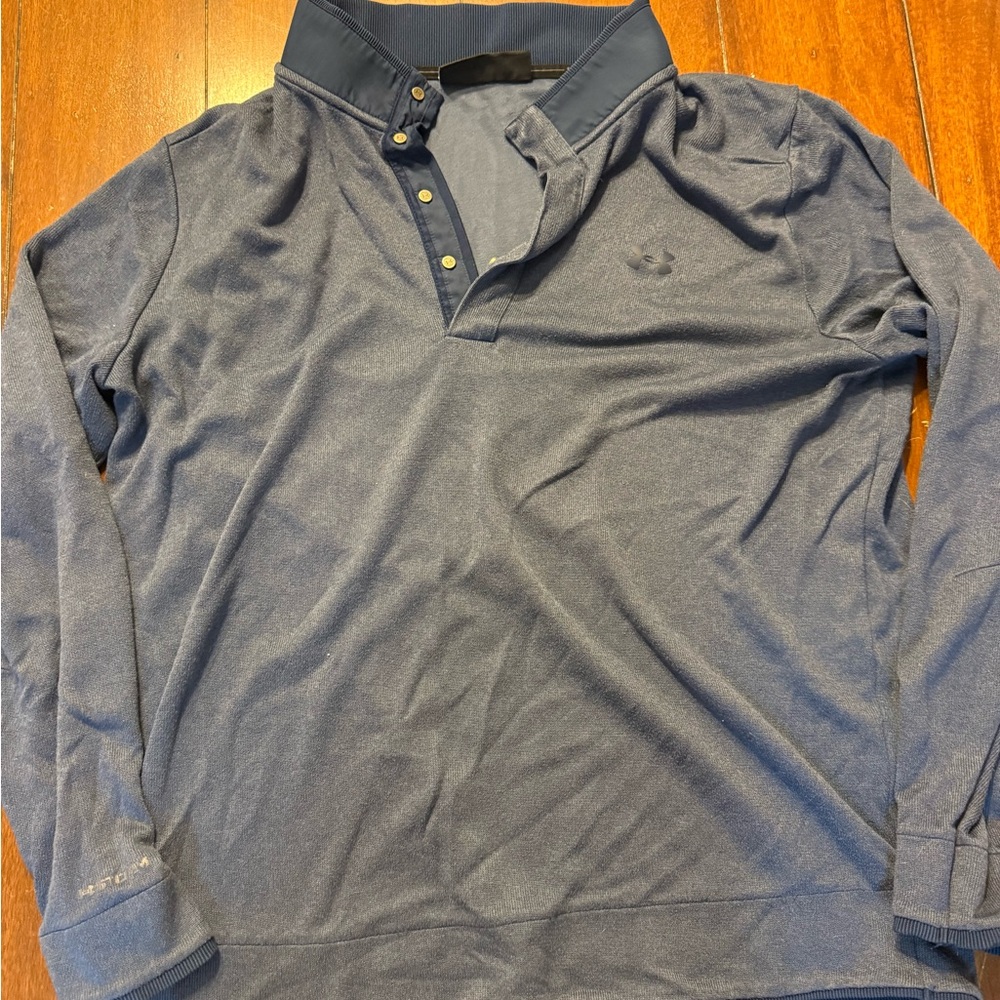Under armour Men's Blue Long Sleeve golf pull over